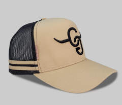 Trucker Hat - CMC-3200 ( Hot Selling Customize 3D Embroidery Logo Brown Tan Deep Crown High Profile Australia Country Trucker Caps Factory )