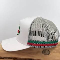 Trucker Hat - CMC-3206 ( Custom Brown Tan Deep Crown High Profile Australia Country Trucker Caps 5 Panel Trucker Hat )
