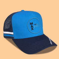 Trucker Hat - CMC-3240 ( Wholesale  Blue And Navy Blue 5 Panel Mesh Hat Deep Crown High Profile Australia Country Trucker Caps Supplier )