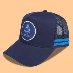 Trucker Hat - CMC-3238 ( New Dark Grey Crown Deep Fit  Embroidery Patch CTC High Profile Australia Country Trucker Caps )