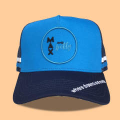 Trucker Hat - CMC-3240 ( Wholesale  Blue And Navy Blue 5 Panel Mesh Hat Deep Crown High Profile Australia Country Trucker Caps Supplier )