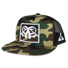 Trucker Hat - CMC-3278 ( Custom Camouflage Camo Middle Crown Badge Patch Logo 6 Panel Snapback Cap Trucker Hat Manufacturer )