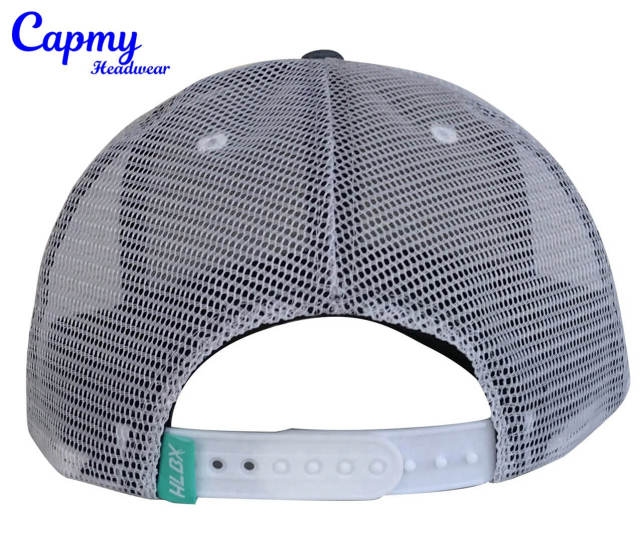 Trucker Hat - CMC-3256 ( Custom Ligh Blue Cotton Back Mesh Hat Richardson Style 3D Logo 5 Panel Trucker Hat Factory )
