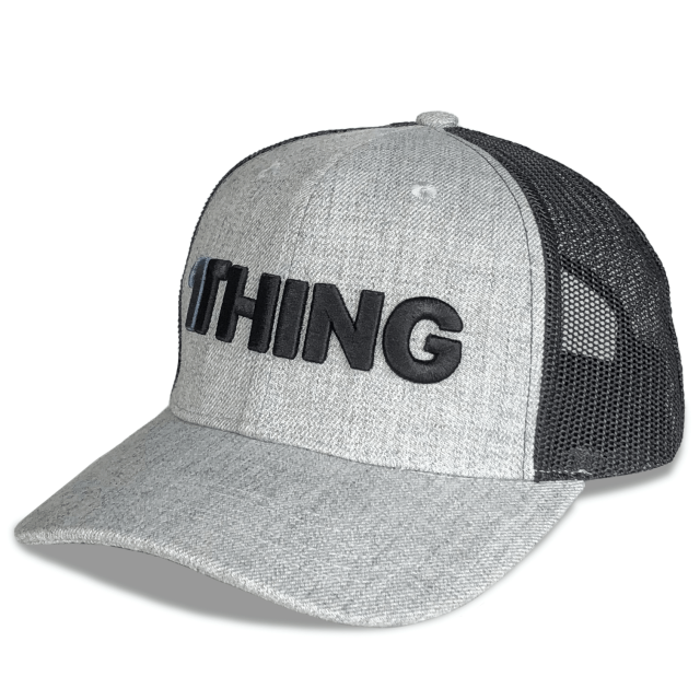 Trucker Hat - CMC-3252 ( Custom Grey Wool Low Profile Richardson Style 3D Embroidery Logo 6 Panel Trucker Hat Supplier )