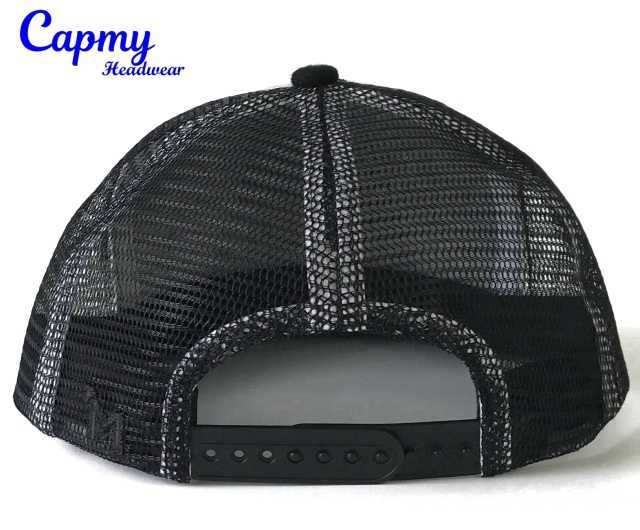 Trucker Hat - CMC-3254 ( OEM Custom Black Colour Richardson Style Mesh Cap 3D Logo 6 Panel Trucker Hat Factory )