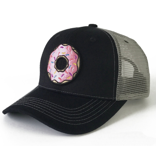 Trucker Hat - CMC-3254 ( OEM Custom Black Colour Richardson Style Mesh Cap 3D Logo 6 Panel Trucker Hat Factory )
