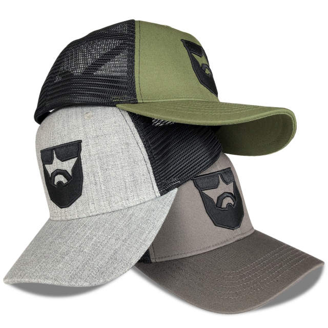 Trucker Hat - CMC-3266 ( Customzie 3D Embroidery Logo Grey Brown Olive Green 6 Panel  Richardson Style Trucker Hat Supplier )