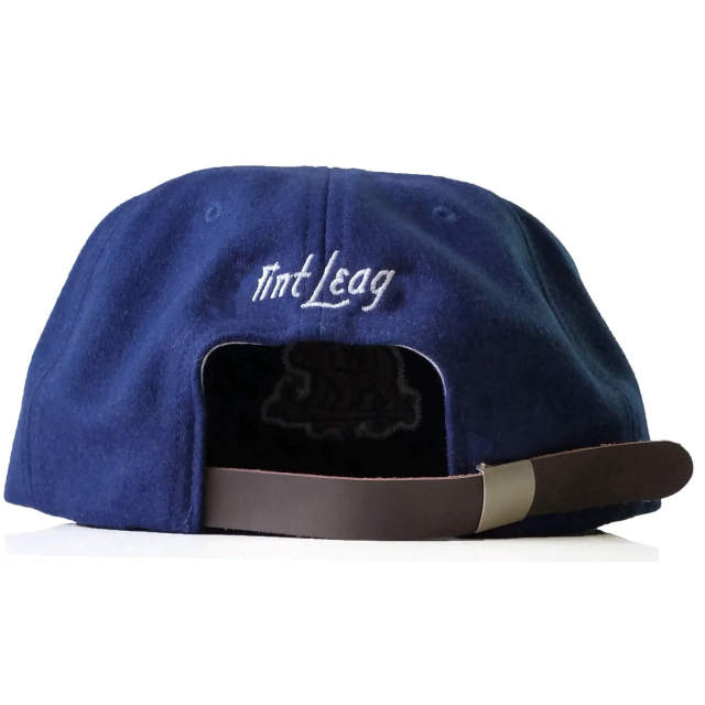 Snapback Cap - CMC-2058 ( Custom Royal Blue Navy Blue 100% Wool Felt Logo 6 Panel Snapback Cap)