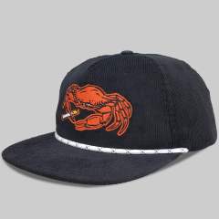Snapback Cap - CMC-2074 ( Customize Crab Embroidery Logo Croduroy Hat 6 Panel Black Snapback Cap Manufacturer )