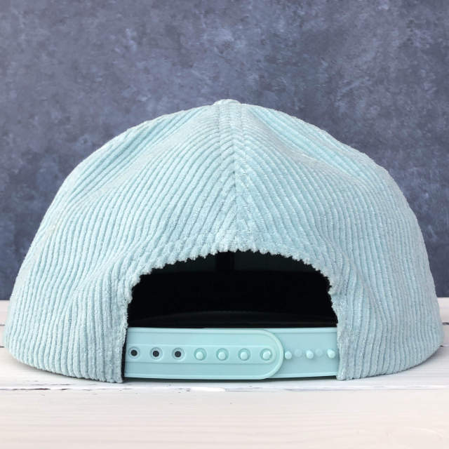 Snapback Cap - CMC-2066( Custom Light Blue 6 Panel Mesn Deep Crown Corudroy Hat Corduroy Snapback Cap Manufacturer )