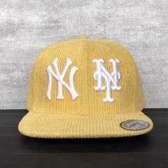 Snapback Cap - CMC-2064 ( Wholesales Middle Crown Yellow Corduroy Cap 6 Panel Snapback Cap Hat Supplier )
