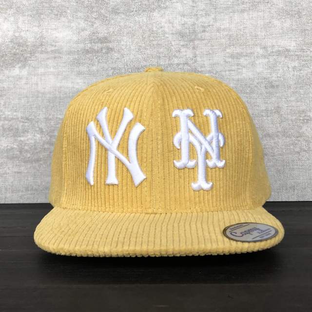Snapback Cap - CMC-2064 ( Wholesales Middle Crown Yellow Corduroy Cap 6 Panel Snapback Cap Hat Supplier )