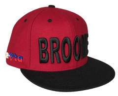 Snapback Cap - CMC-2056 ( Custom Winter Maroon Black Wool 6 Panel Deep Crown Snapback Cap Manufacturer )