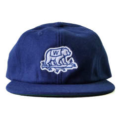 Snapback Cap - CMC-2058 ( Custom Royal Blue Navy Blue 100% Wool Felt Logo 6 Panel Snapback Cap)
