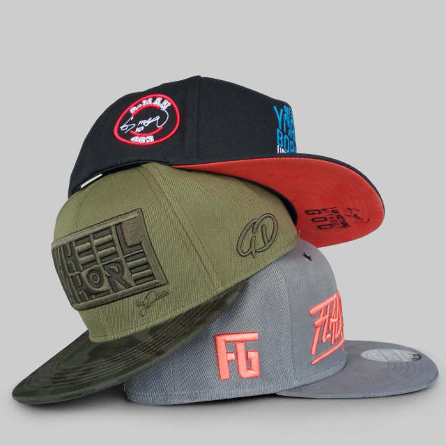 Snapback Cap CMC-2094 - Custom Dark Grey 3D Embroidery Logo, Middle Crown Profile, 6-Panel Snapback Hat Factory