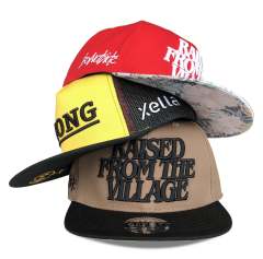 Snapback Cap CMC-2094 - Custom Dark Grey 3D Embroidery Logo, Middle Crown Profile, 6-Panel Snapback Hat Factory