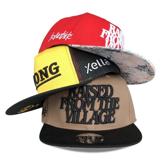 Snapback Cap CMC-2094 - Custom Dark Grey 3D Embroidery Logo, Middle Crown Profile, 6-Panel Snapback Hat Factory