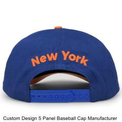 Baseball Cap - CMC-1095 (100% Cotton Navy Blue Crown Hat Orange Visor Two Tone Edition 9forty A Frame Baseball Cap )
