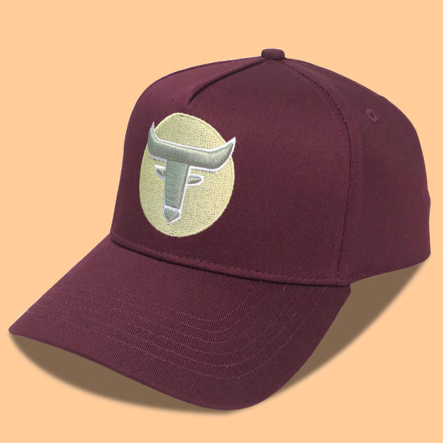Baseball Cap - CMC-1102 (100% Cotton Maroon Burgundy Patch 3D Embroidery Logo 9forty A Frame Baseball Cap Manufacturer )