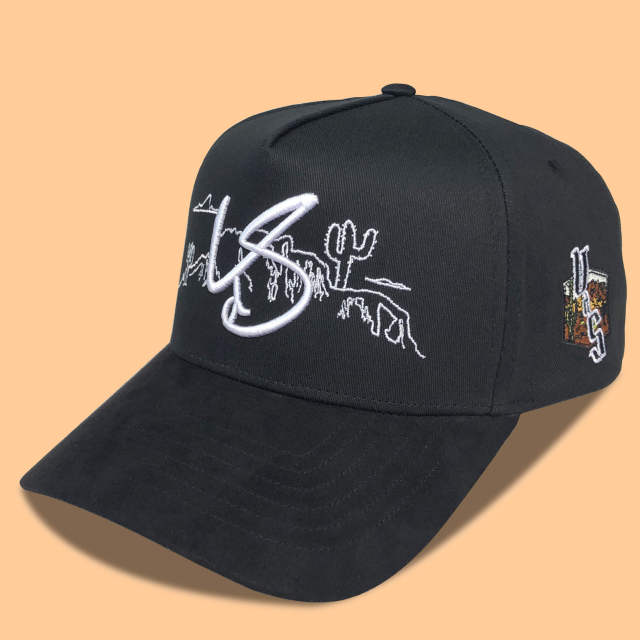 Baseball Cap - CMC-1099 (100% Cotton Navy Blue Crown Hat Orange Visor Two Tone Edition 9forty A Frame Baseball Cap )
