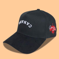 Baseball Cap - CMC-1114 (100% Cotton Black Colour Badge Embroidery Logo 9forty A Frame Hat Baseball Cap Supplier )