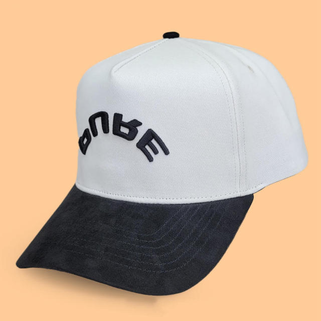 Baseball Cap - CMC-1117 (Custom Rubber PVC logo Waterproof Material Laser Cut Perforated Cap Golf Hat Manufacturer )
