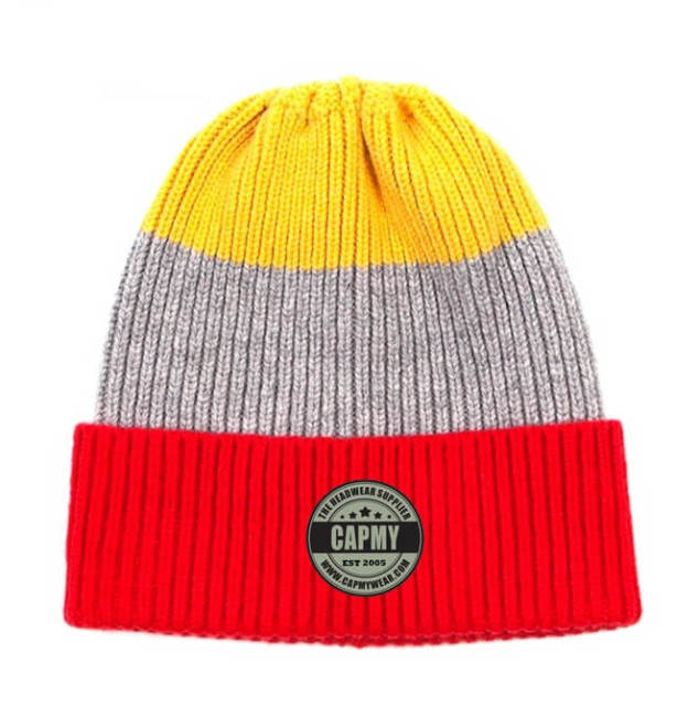 Beanie Hat - CMC-5017 (Custom Winter Cap Knitted Jacquard Embroidery Logo Warm 100% Acrylic Wool  Beanie Hat Manufacturer )