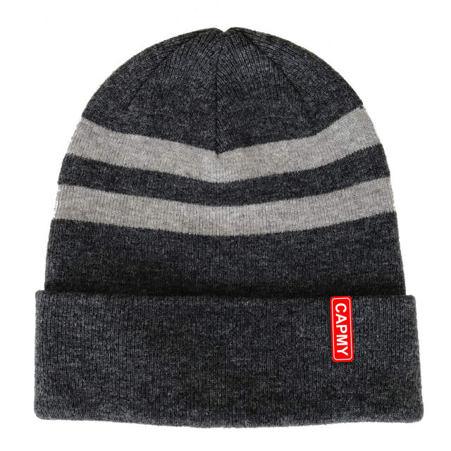 Beanie Hat - CMC-5037 (Custom Winter Cap Knitted Jacquard Embroidery Logo Warm 100% Acrylic Wool  Beanie Hat Manufacturer )