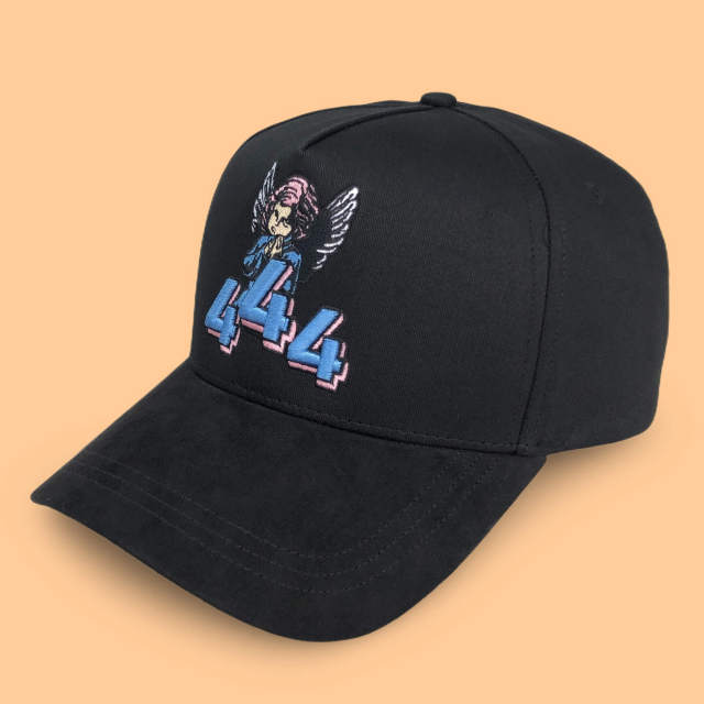 Baseball Cap - CMC-1101 (Custom 100% Black Suede Crown 9forty A Frame Suede Dandy Hats Style Mens Baseball Cap Manufacturer )