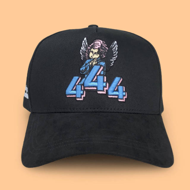 Baseball Cap - CMC-1101 (Custom 100% Black Suede Crown 9forty A Frame Suede Dandy Hats Style Mens Baseball Cap Manufacturer )