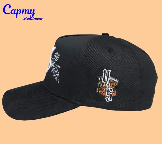 Baseball Cap - CMC-1099 (100% Cotton Navy Blue Crown Hat Orange Visor Two Tone Edition 9forty A Frame Baseball Cap )