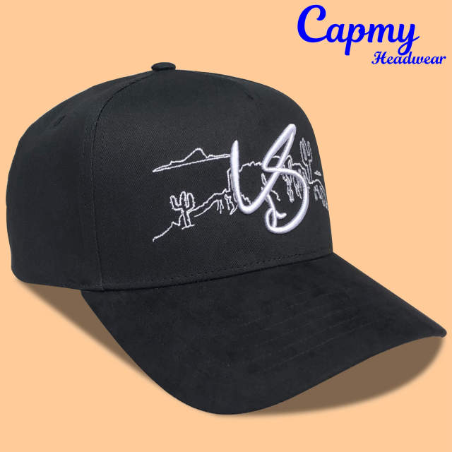 Baseball Cap - CMC-1099 (100% Cotton Navy Blue Crown Hat Orange Visor Two Tone Edition 9forty A Frame Baseball Cap )