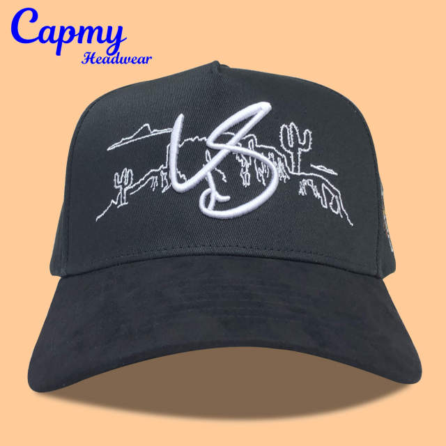 Baseball Cap - CMC-1099 (100% Cotton Navy Blue Crown Hat Orange Visor Two Tone Edition 9forty A Frame Baseball Cap )