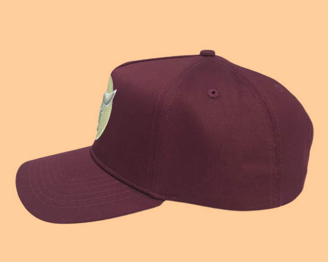 Baseball Cap - CMC-1102 (100% Cotton Maroon Burgundy Patch 3D Embroidery Logo 9forty A Frame Baseball Cap Manufacturer )