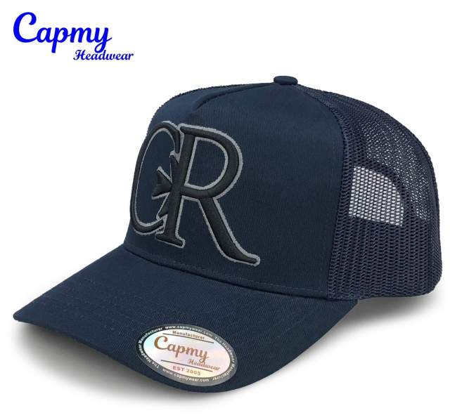 Baseball Cap - CMC-1094 (Customized 100% Cotton White Colour 3D Embroidery Logo A Frame Baseball Cap Supplier  )