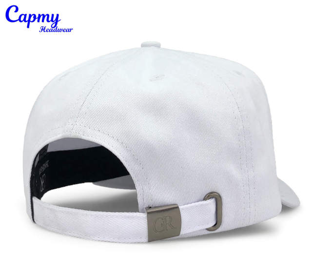 Baseball Cap - CMC-1094 (Customized 100% Cotton White Colour 3D Embroidery Logo A Frame Baseball Cap Supplier  )
