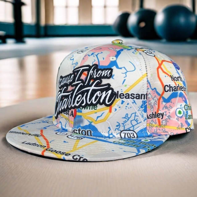 Snapback Cap - CMC-2146 ( Customize Flat Brim Mesh Middle Crown 6 Panel Snapback Cap Hat Factory)