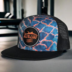 Snapback Cap - CMC-2146 ( Customize Flat Brim Mesh Middle Crown 6 Panel Snapback Cap Hat Factory)