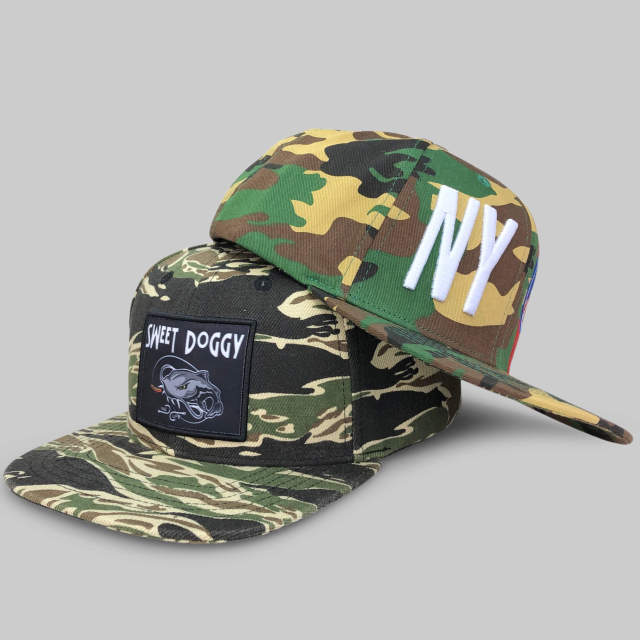 Snapback Cap - CMC-2130 ( Customize Design Tiger Camo Camouflage Deep Crown 6 Panel Snapback Cap Hat Factory)