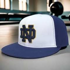 Snapback Cap - CMC-2142( Customize Design Two Tone 3D Embroidery Logo Guam Deep Crown 6 Panel Snapback Cap Hat Manufacturer)