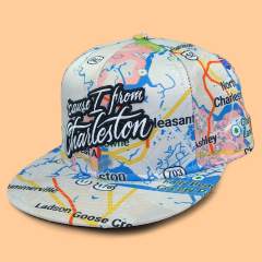 Snapback Cap - CMC-2148 ( New Design Sublimation Printing Middle Crown Men's 6 Panel Snapback Cap Hat Manufacturer)