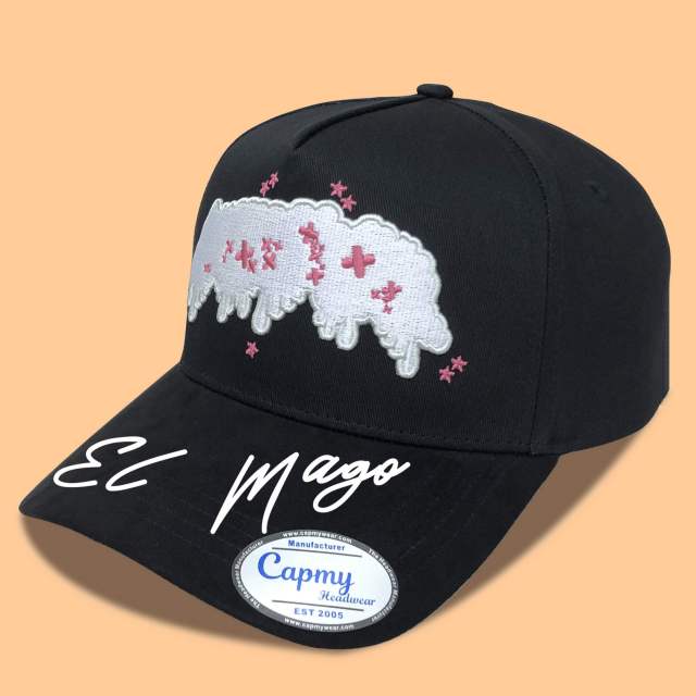 Baseball Cap - CMC-1126 (Custom 100% Black Suede Crown 9forty A Frame Suede Dandy Hats Style Mens Baseball Cap Manufacturer )