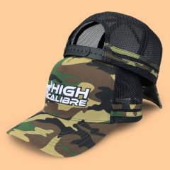 Trucker Hat - CMC-3334 (Custom Embroidery Deep Crown Camo Side Stripes Western Trucker Hat Australia Country Trucker Caps Factory)