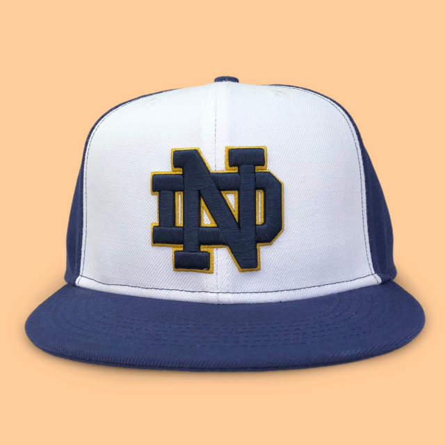Snapback Cap - CMC-2142( Customize Design Two Tone 3D Embroidery Logo Guam Deep Crown 6 Panel Snapback Cap Hat Manufacturer)