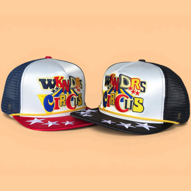Snapback Cap - CMC-2152 ( High Quality Two Tone Satin Middle  Crown 5 Panel Snapback Cap Hat Supplier)