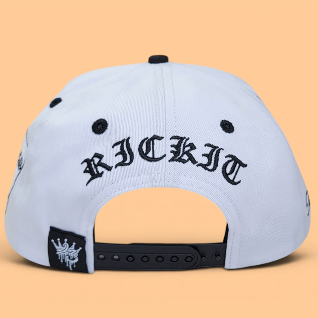 Baseball Cap - CMC-1191 (Customize Two Tone 5 Panel 100% Polyester Sports Hat White Black 3D Embroidery Logo A Frame Baseball Caps)
