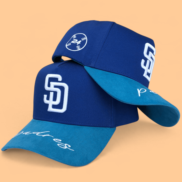 Baseball Cap - CMC-1192 (Customize Two Tone 5 Panel 100% Polyester Sports Hat White Black 3D Embroidery Logo A Frame Baseball Caps)