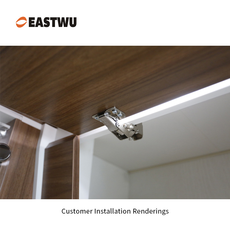 Nickel Ordinary Cabinet Hinge Cold-rolled steel No Drilling Opening Angle 90°