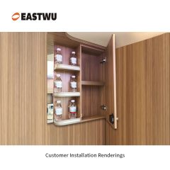 middle bend Nickel Clip-on Soft Close Cabinet Hinge SUS201&SUS304 Half Overlay Opening Angle 105°