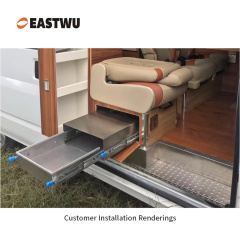 Three Fold Heavy-duty Slide with Locking System Cold-rolled steel Closed Length 250-1800mm （10"-72"）for RV and Caravans